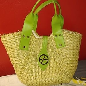 Summer straw bag